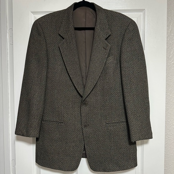 Mani By Giorgio Armani Wool Blend Blazer Suit Jacket 39 R - Picture 1 of 8